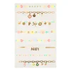 Charm Bracelet Temporary Tattoos (x 2 sheets)