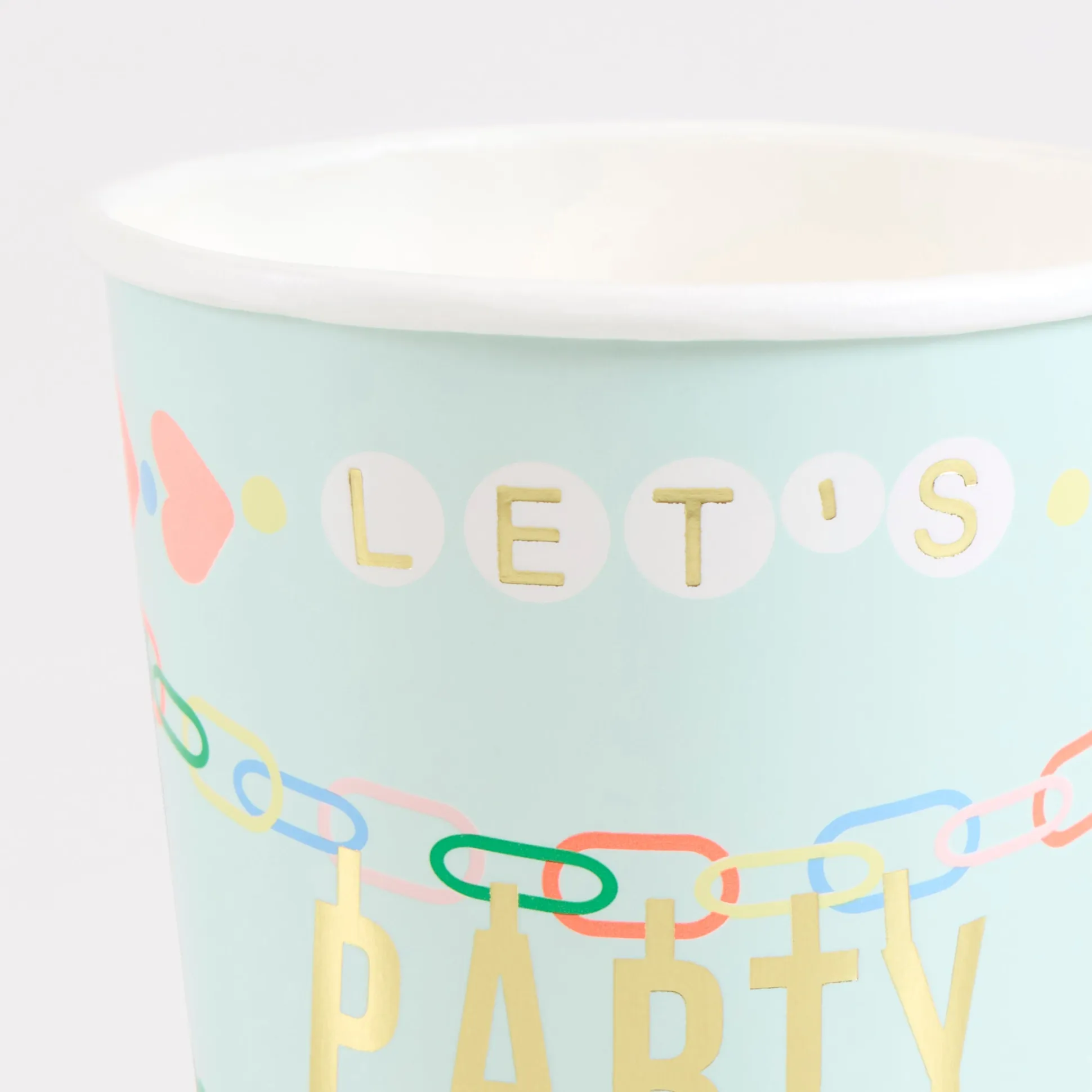 Charm Party Cups (x 8)