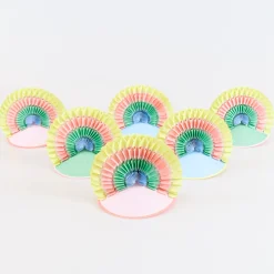 Charm Party Rainbow Party Hats (x 6)