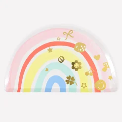 Charm Party Rainbow Plates (x 8)
