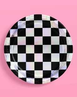 Checked Out Plates, Pack of 25