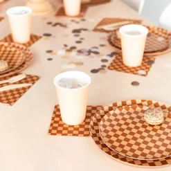 Check It! Café Con Leche Cocktail Napkins, Pack of 20