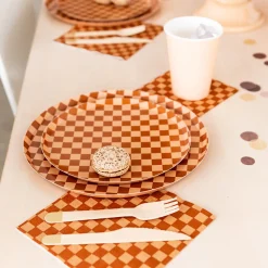 Check It! Café Con Leche Dessert Plates, Pack of 8