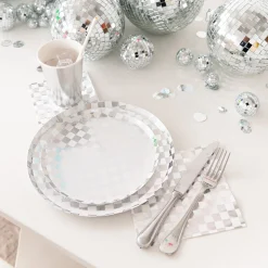 Check It! Dazzling Diamond Dessert Plates, Pack of 8