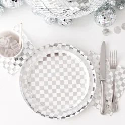 Check It! Dazzling Diamond Dessert Plates, Pack of 8