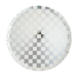 Check It! Dazzling Diamond Dinner Plates, Pack of 8