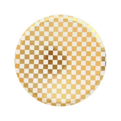 Check It! Gold Clash Dessert Plates, Pack of 8