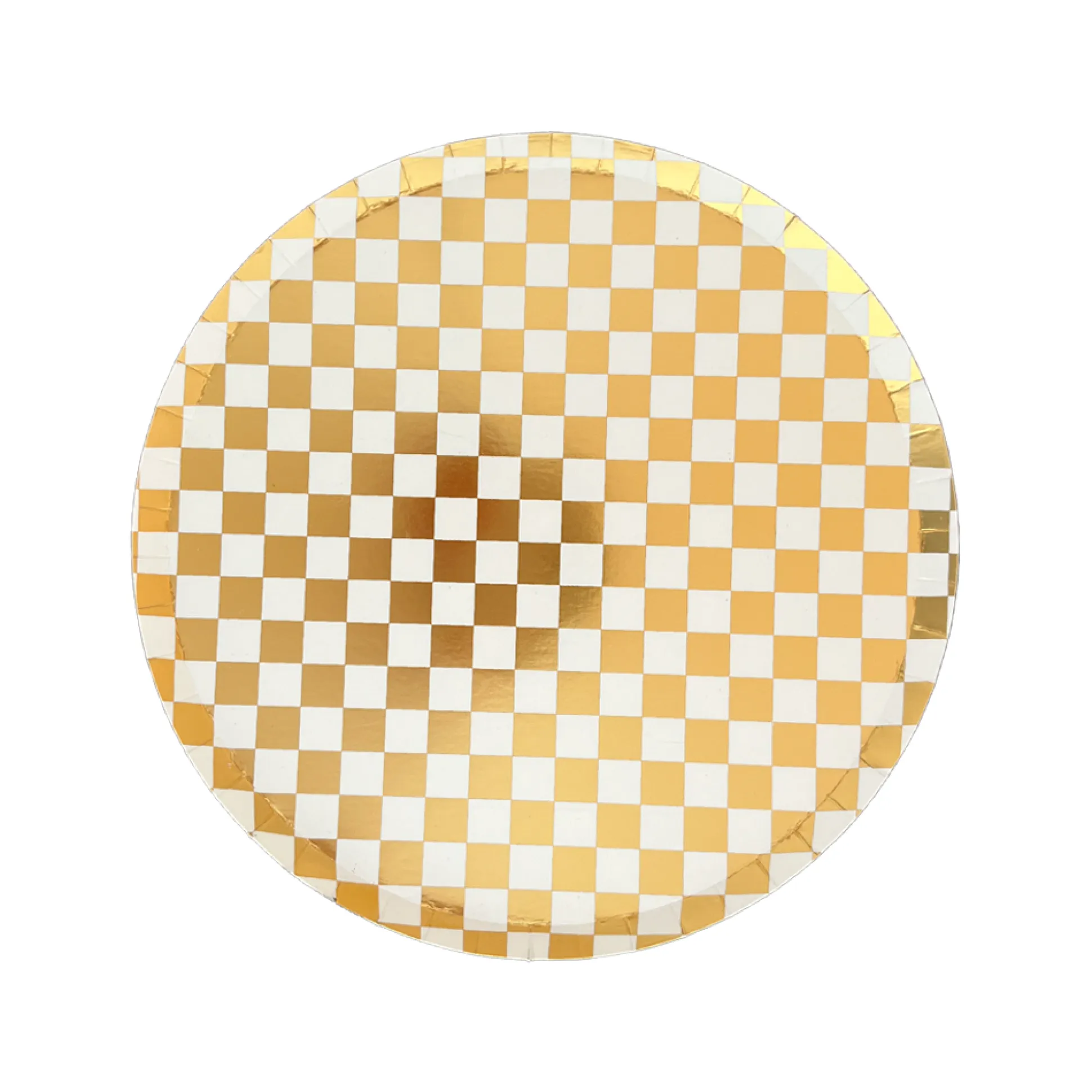 Check It! Gold Clash Dessert Plates, Pack of 8