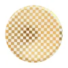 Check It! Gold Clash Dinner Plates, Pack of 8
