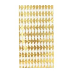 Check It! Gold Clash Guest Napkins, Pack of 16