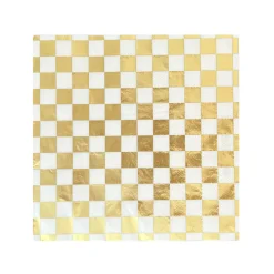 Check It! Gold Clash Large Napkins, Pack of 16
