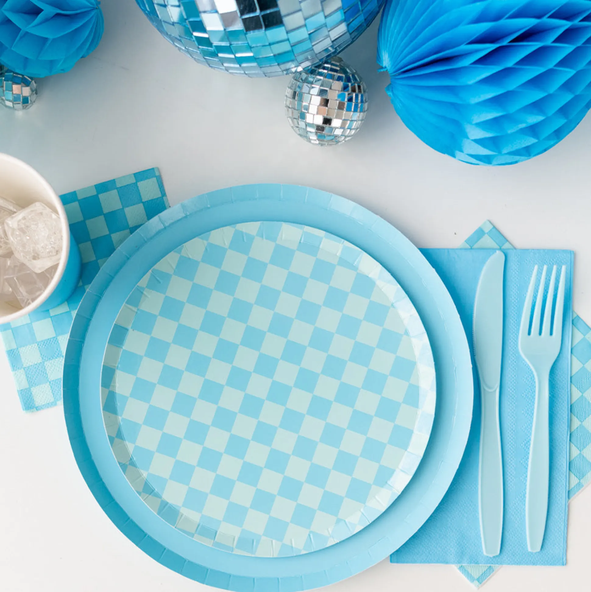 Check It! Out of the Blue Cocktail Napkins, Pack of 20