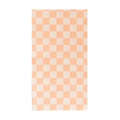 Check It! Peaches N' Cream Check Guest Napkins, Pack of 16