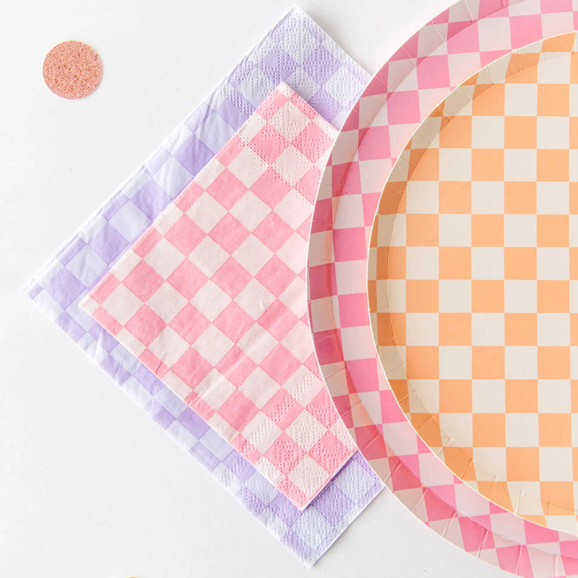 Check It! Peaches N' Cream Dessert Plates, Pack of 8