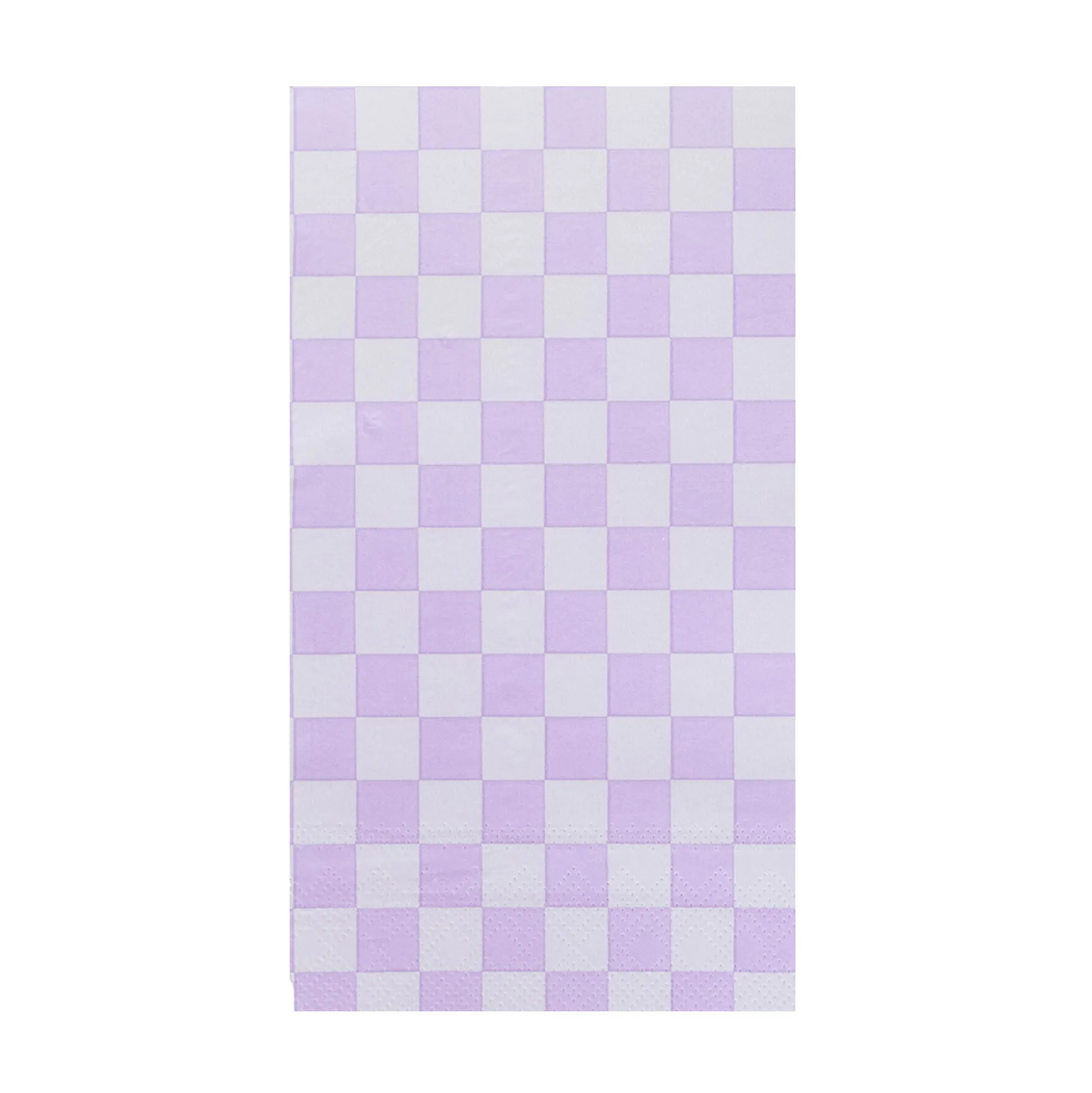 Check It! Purple Posse Check Guest Napkins, Pack of 16