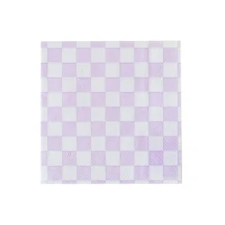 Check It! Purple Posse Cocktail Napkins, Pack of 20