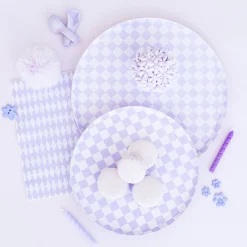 Check It! Purple Posse Large Napkins, Pack of 16
