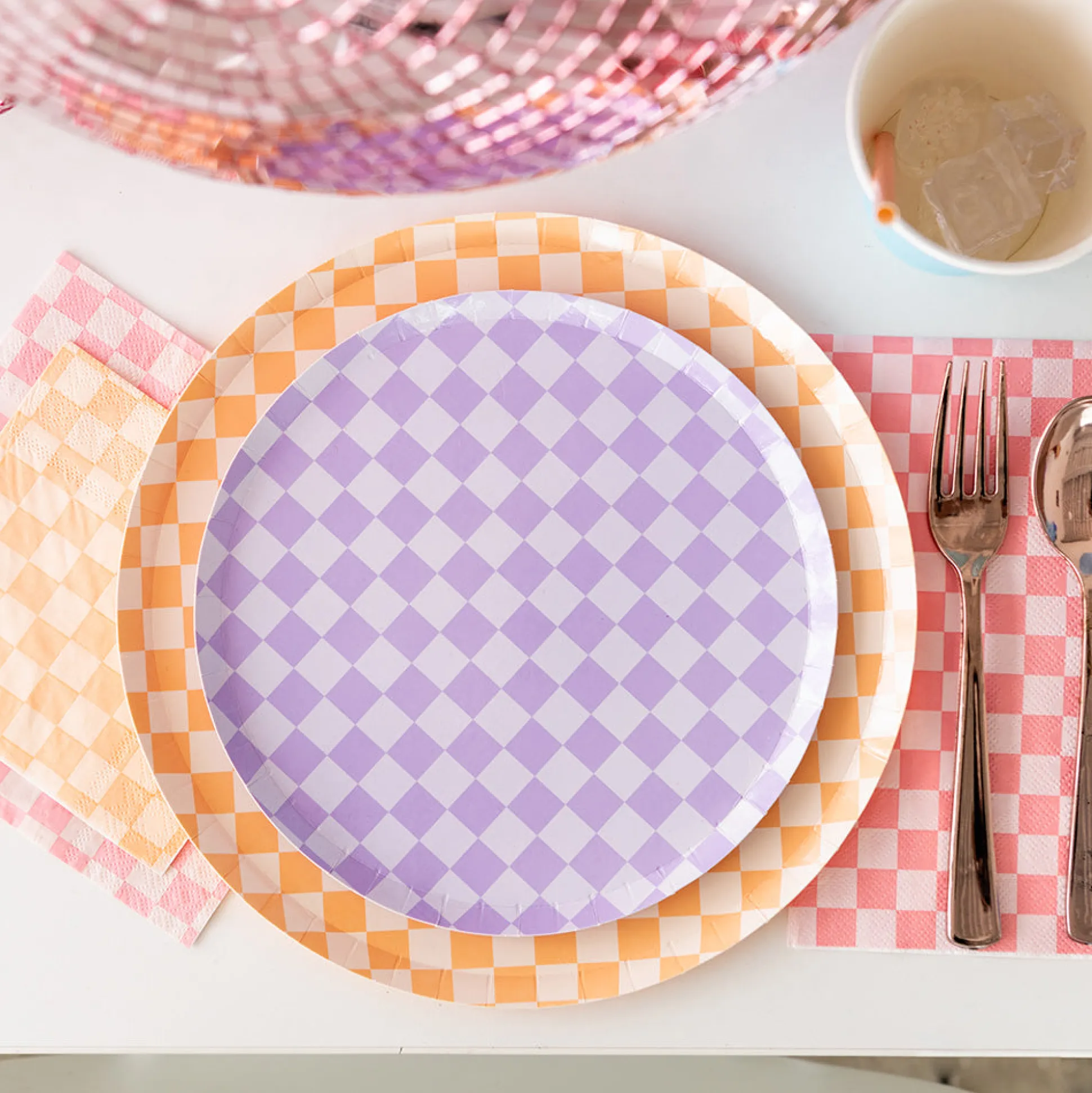 Check It! Tickle Me Pink Large Napkins, Pack of 16