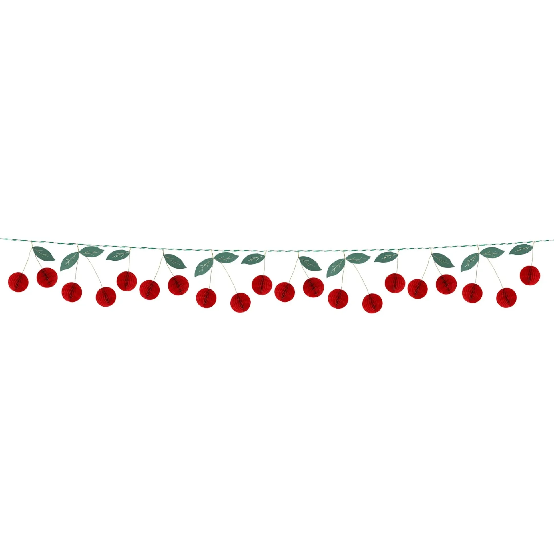 Cherry Honeycomb Garland
