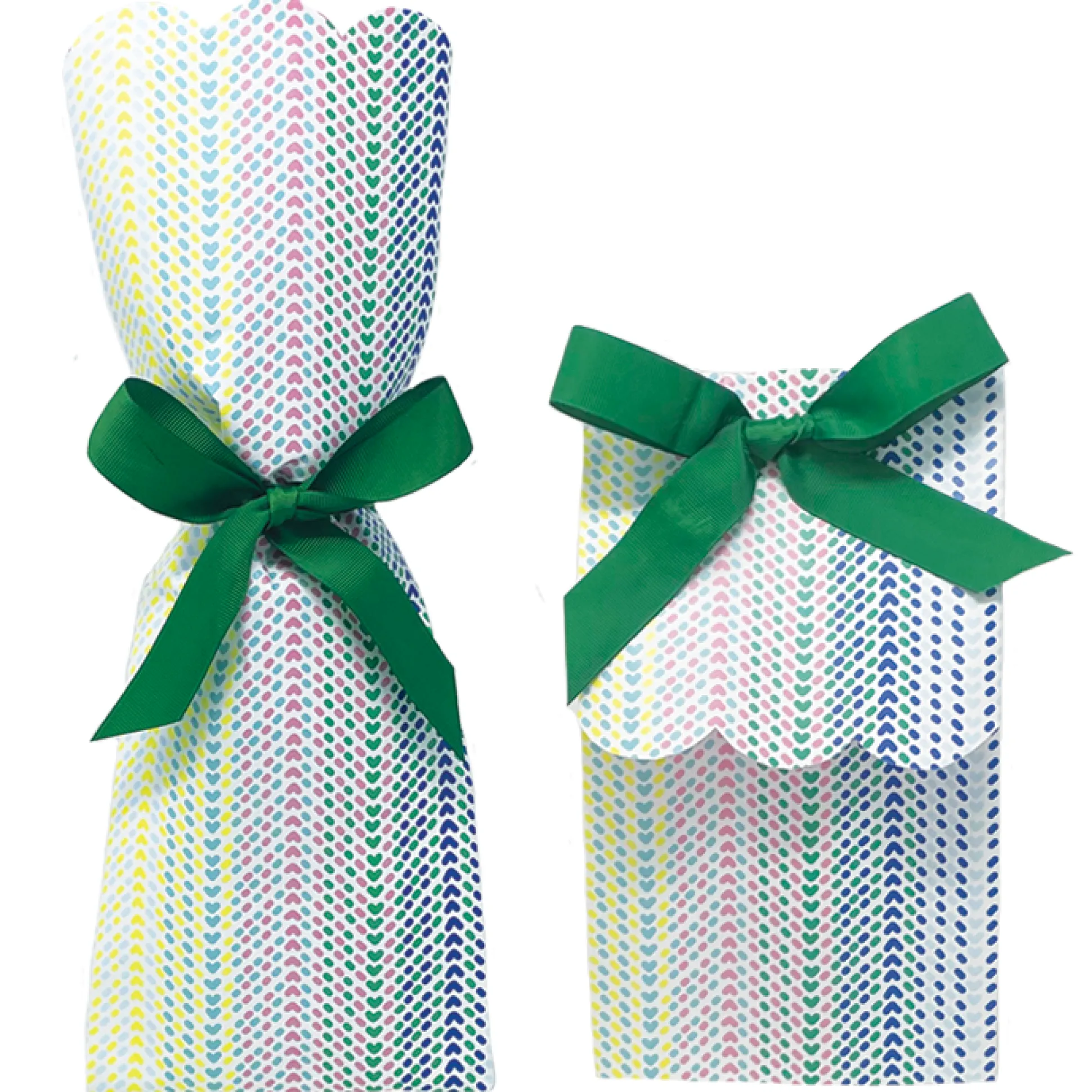 Chevron Dots Wine & Gift Bags, Set of 6