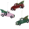 Christmas Greeting Truck Ornaments, Set of 6