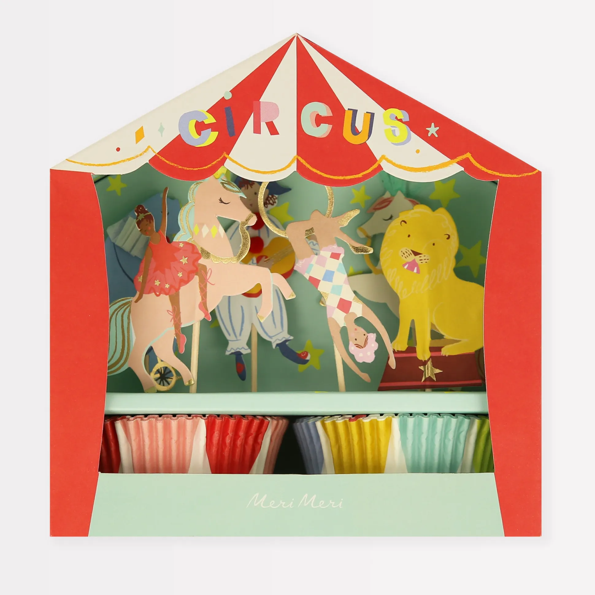 Circus Cupcake Kit, Pack of 24