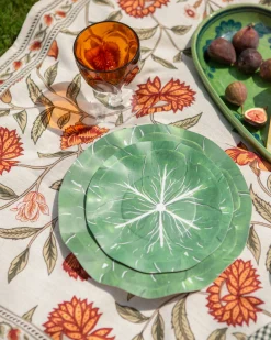 Classic Cabbage Dessert Plates, Set of 12
