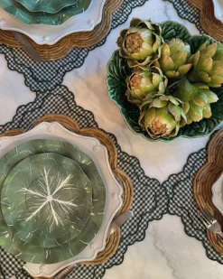 Classic Cabbage Dessert Plates, Set of 12