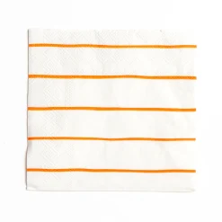 Clementine Frenchie Striped Large Napkins, Pack of 16