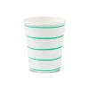 Clover Frenchie Striped 9 oz Cups, Pack of 8