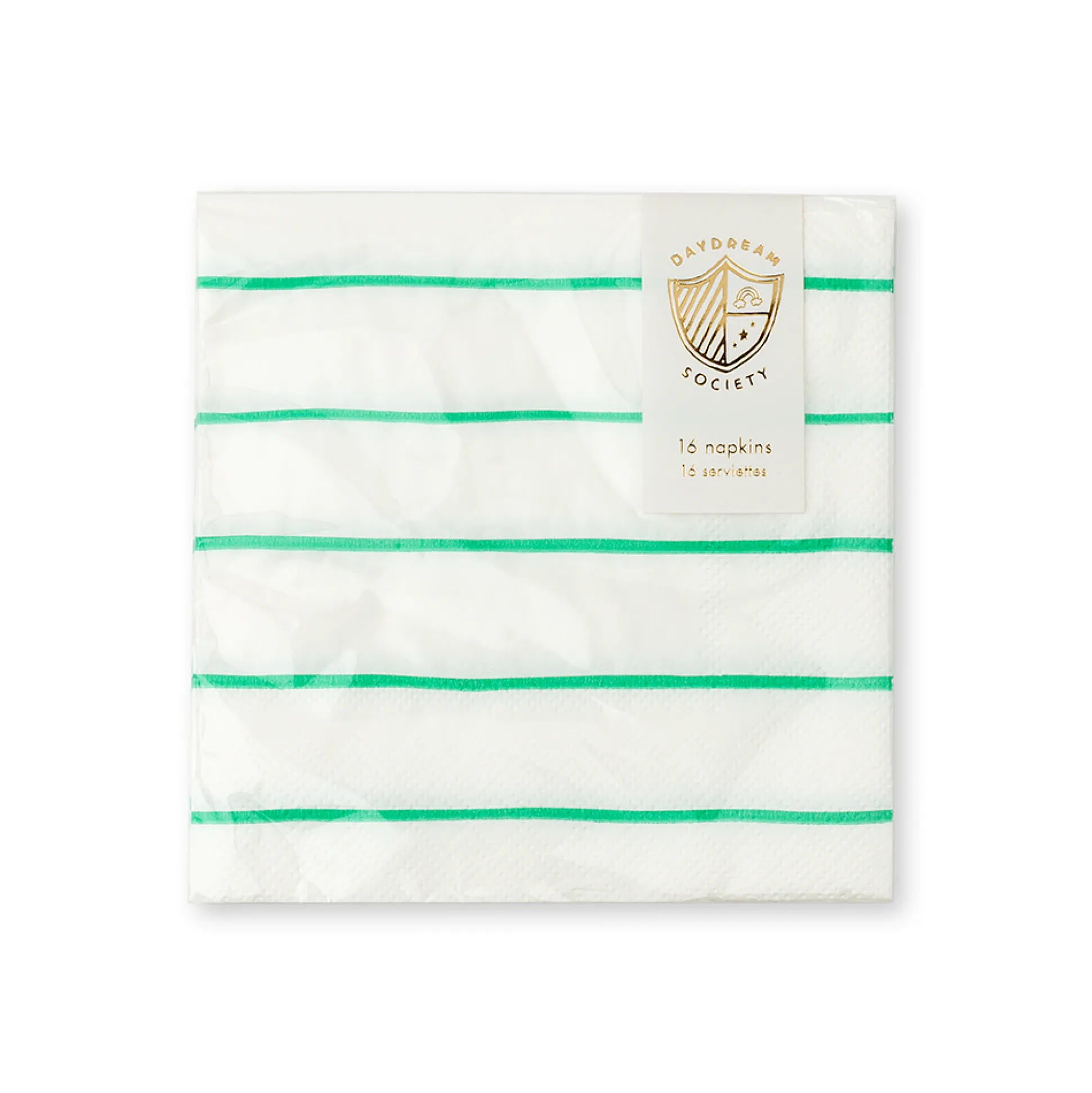Clover Frenchie Striped Petite Napkins, Pack of 16