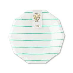 Clover Frenchie Striped Small Plates, Pack of 8
