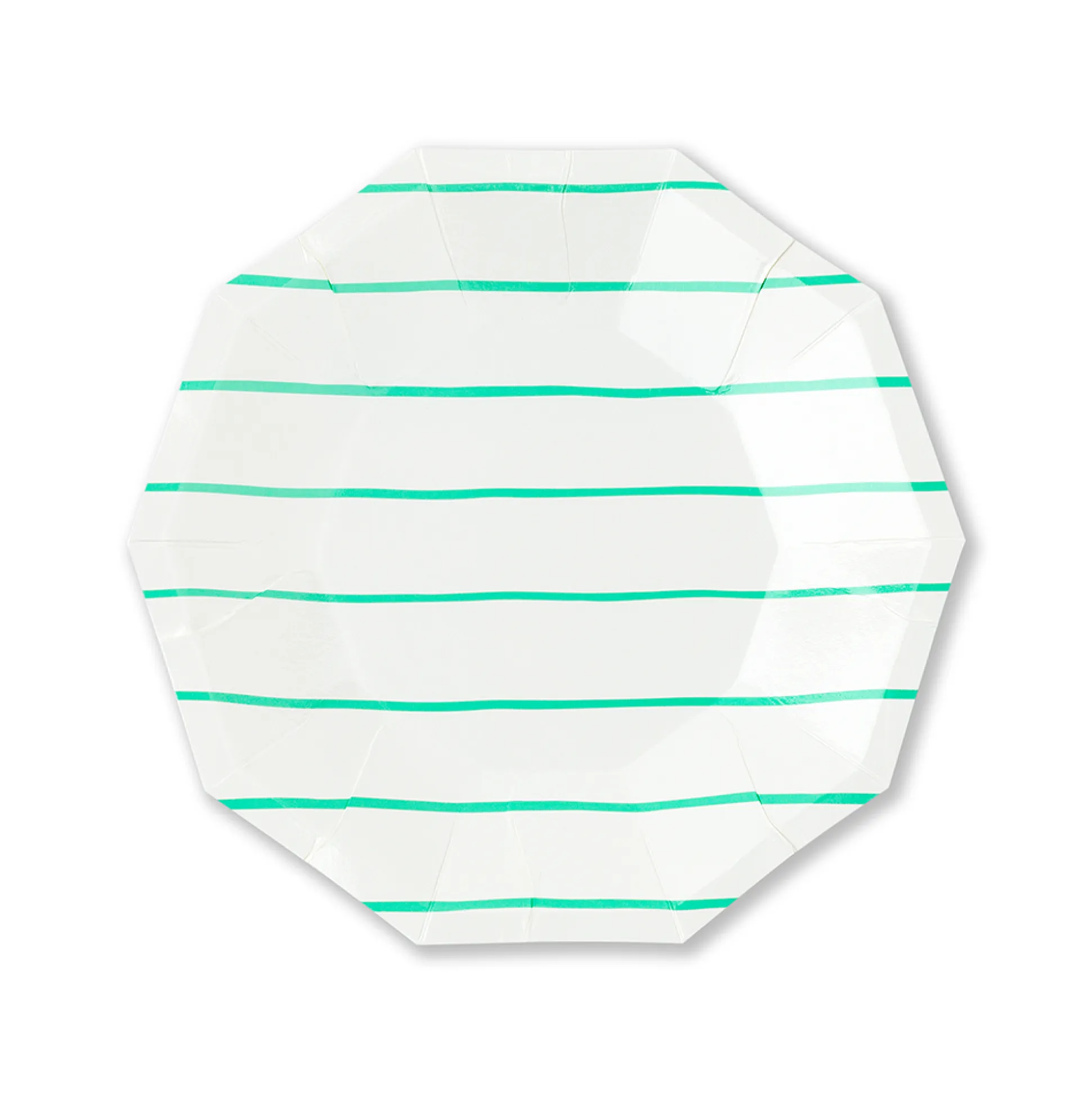 Clover Frenchie Striped Small Plates, Pack of 8