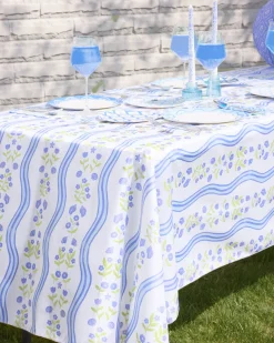 Coastal Tablecloth - washable tablecloth