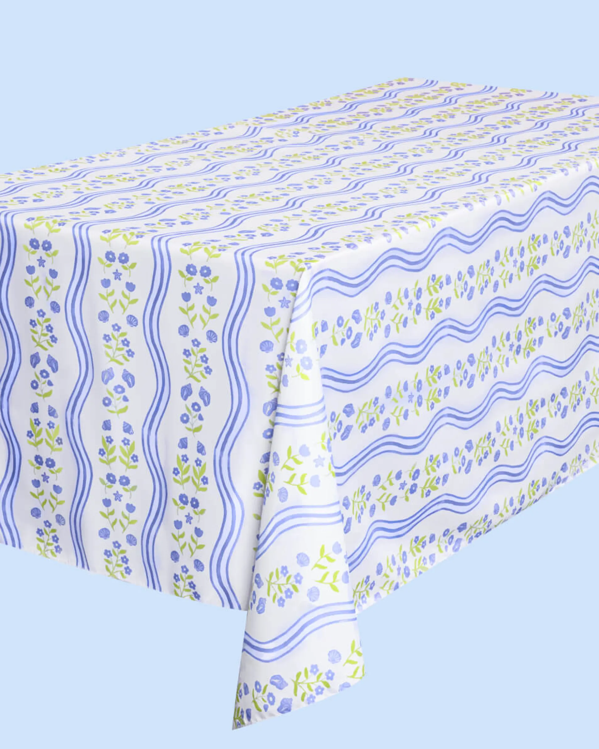 Coastal Tablecloth - washable tablecloth