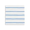 Cobalt Frenchie Striped Petite Napkins, Pack of 16