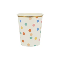 Colorful Pattern Cups, Assorted Pack of 8