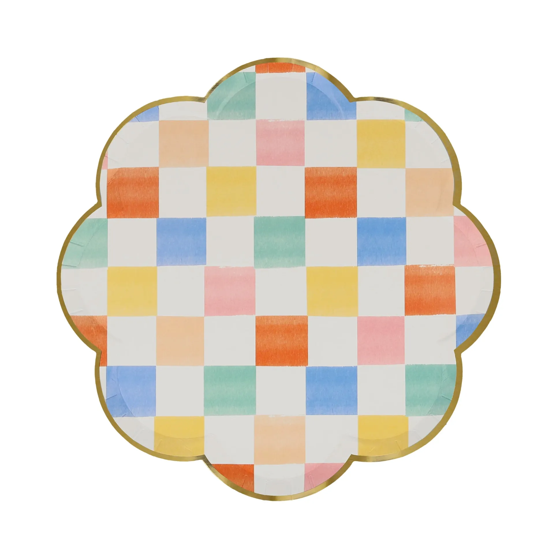 Colorful Pattern Side Plates, Assorted Pack of 8