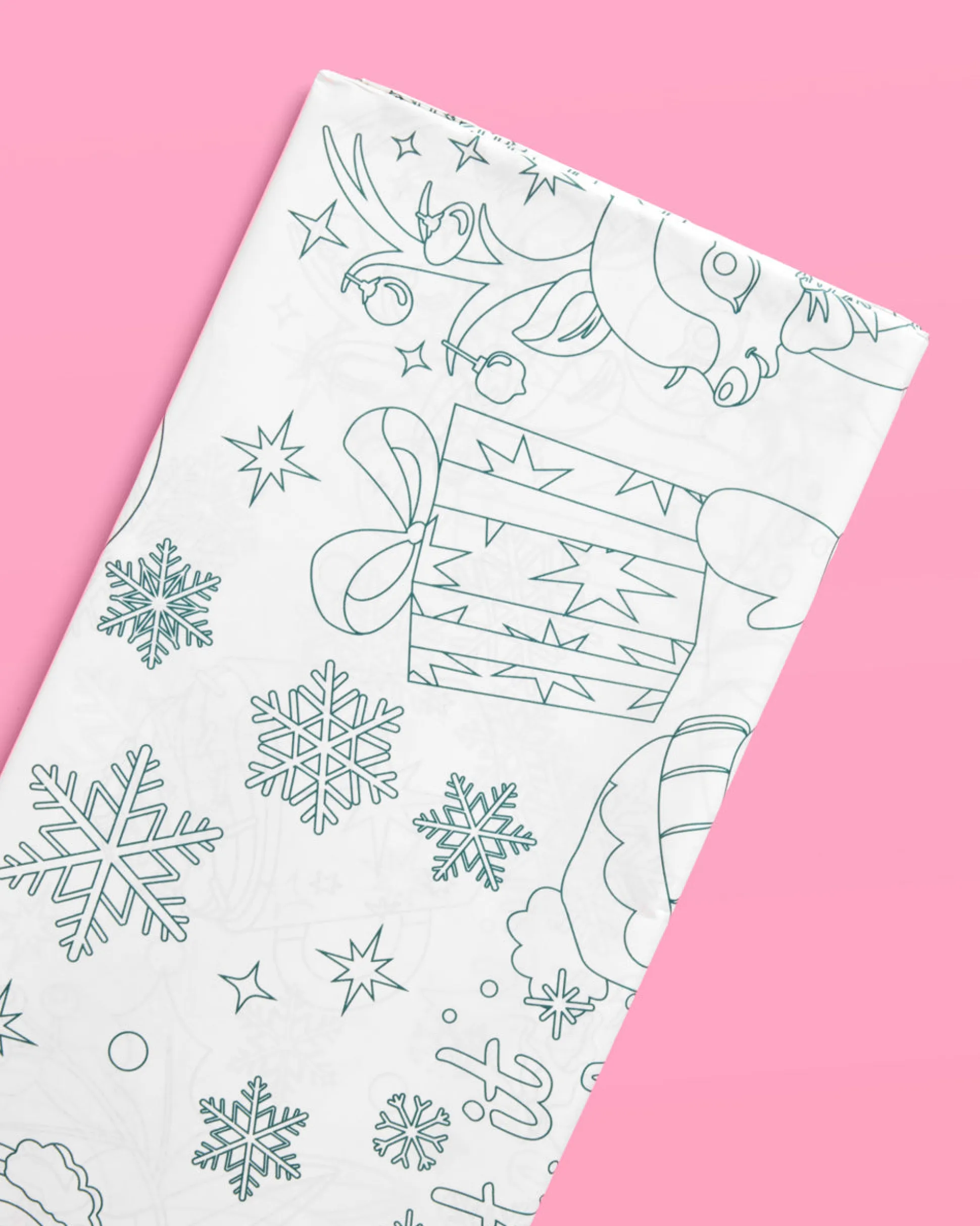 Color Me Merry Tablecloth - coloring tablecloth