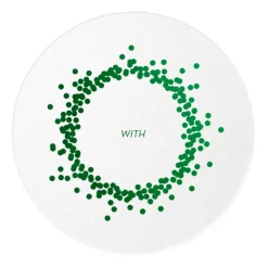 Confetti Frame Coasters, Green Foil