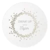 Confetti Frame Coasters, Silver Foil