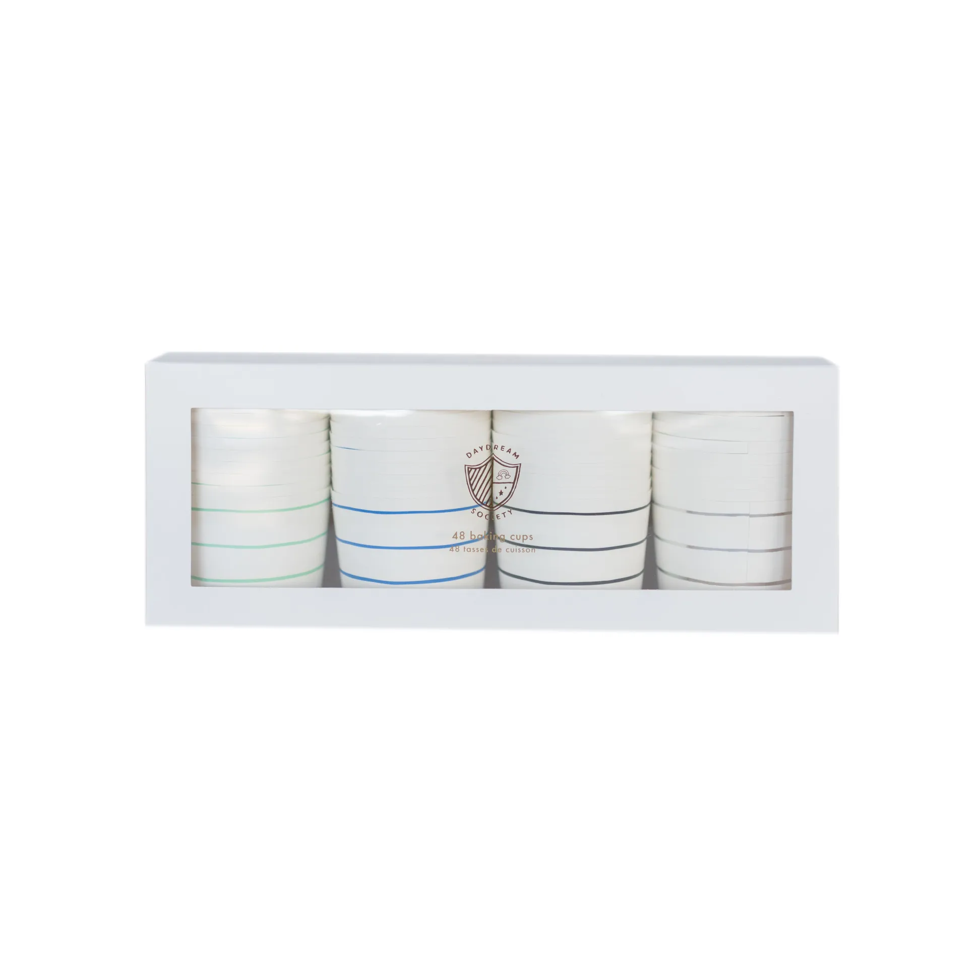 Cool Palette Frenchie Striped Baking Cups, Pack of 48