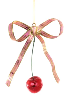 Coquette Cherry Ornaments, Set of 6