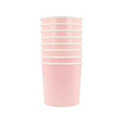 Cotton Candy Pink Tumbler Cups, Pack of 8
