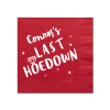 Cowgirl Bachelorette Personalized Napkin, White Foil