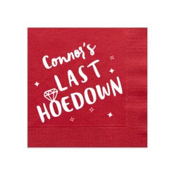 Cowgirl Bachelorette Personalized Napkin, White Foil