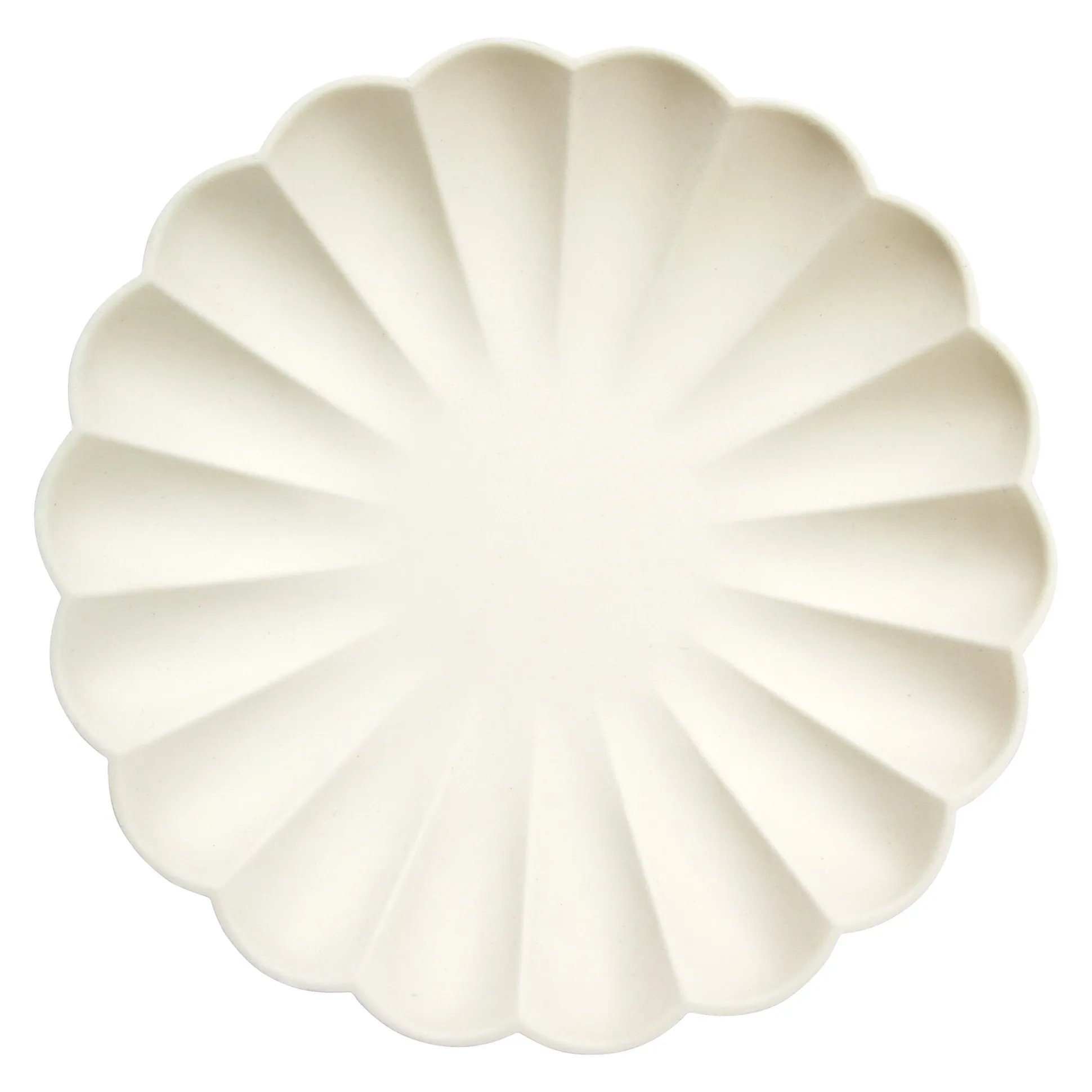 Cream Simply Compostable Large Plates, Pack of 8