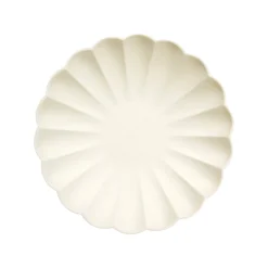 Cream Simply Compostable Small Plates, Pack of 8