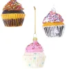 Cupcake Ornaments, Set of 6