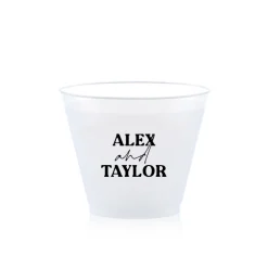 Custom Pasta Party Cup, Black Foil